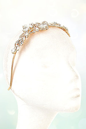 CRYSTAL FLORAL ORNATE HEADBAND