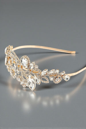 CRYSTAL FLORAL ORNATE HEADBAND