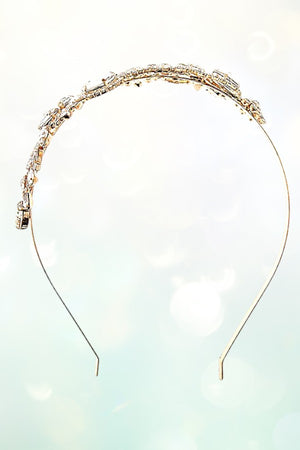 CRYSTAL FLORAL ORNATE HEADBAND