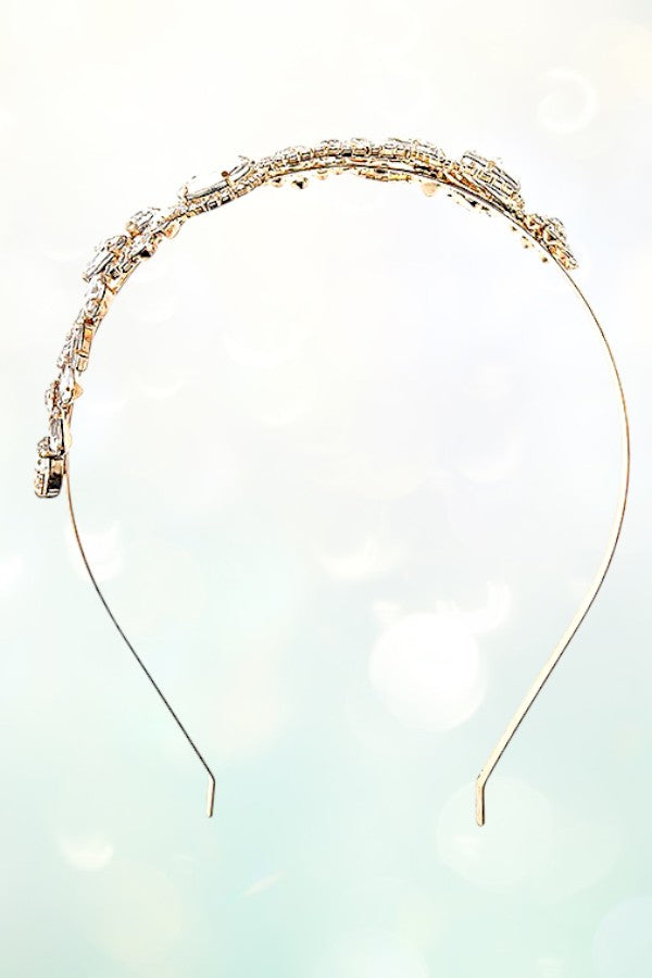 CRYSTAL FLORAL ORNATE HEADBAND