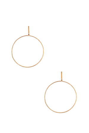 Drop Bar Hoop Earring