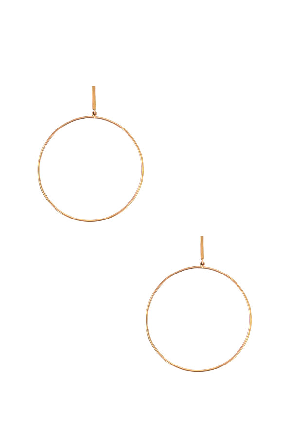 Drop Bar Hoop Earring