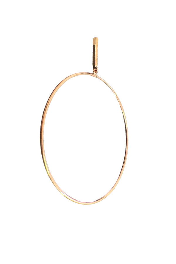 Drop Bar Hoop Earring