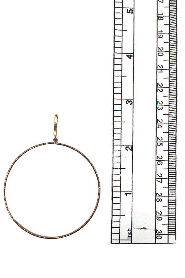 Drop Bar Hoop Earring