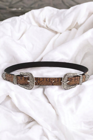 Double Side Western Etched Belt