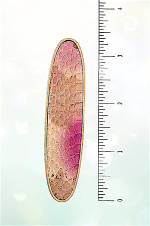 MIX PRINT LONG OVAL HAIR CLIP PIN