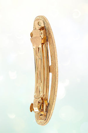 MIX PRINT LONG OVAL HAIR CLIP PIN