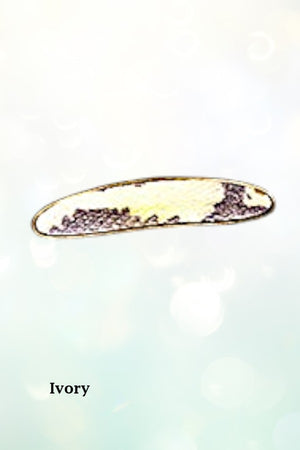 MIX PRINT LONG OVAL HAIR CLIP PIN