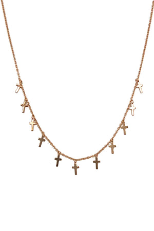 Multi Cross Pendant Necklace
