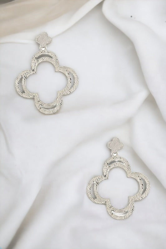 Clover Cut Out Dangle Earring