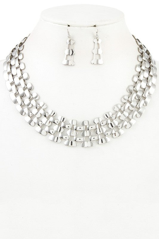 PANTHER CHAIN COLLAR NECKLACE SET