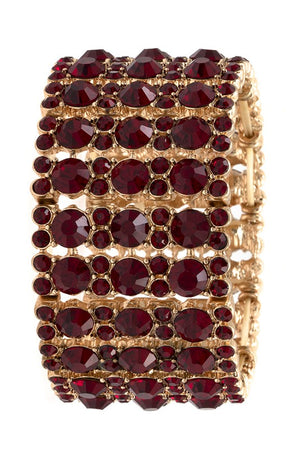 ROUND CRYSTAL GEM PAVE BRACELET