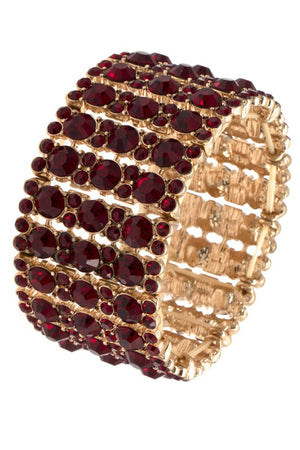 ROUND CRYSTAL GEM PAVE BRACELET