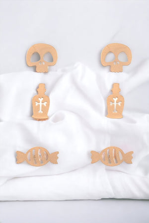 Candy Skull Mix Post Earring