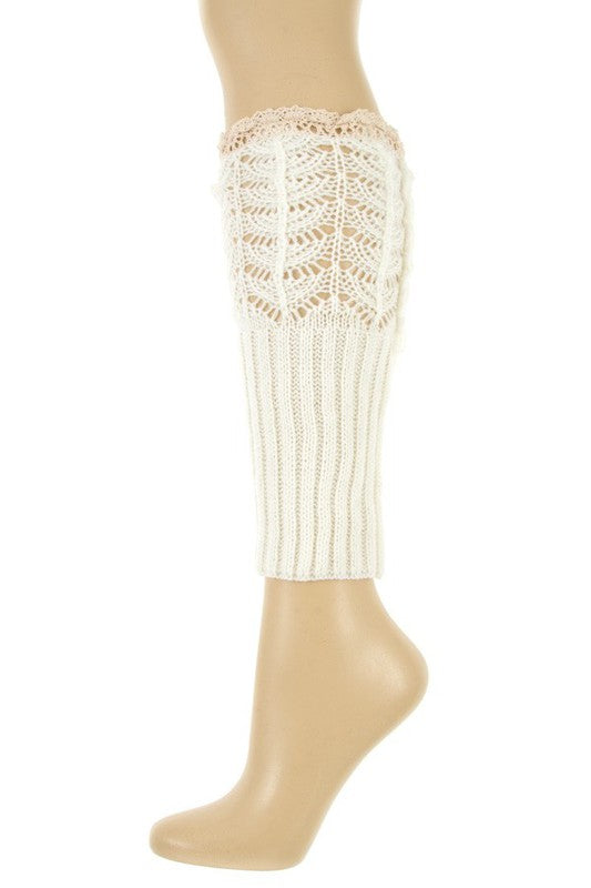 Crochet Pattern Lace Fashion Legwarmer