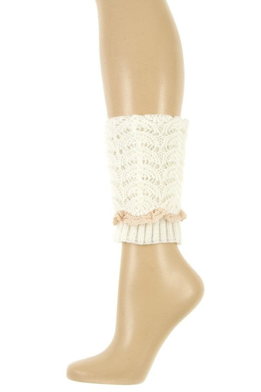 Crochet Pattern Lace Fashion Legwarmer