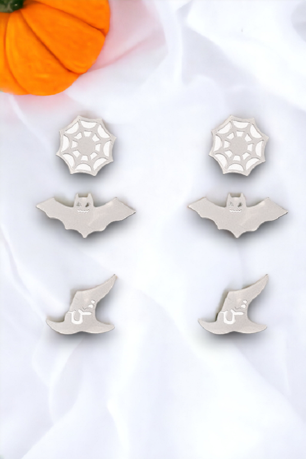 Mix Halloween Post Earring Set