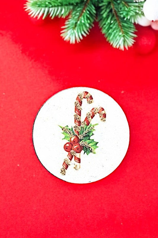 CANDY CANE CELLPHONE CHRISTMAS  STICKER