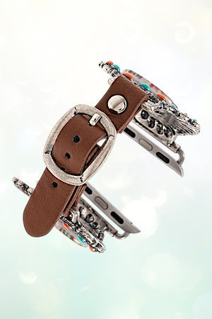 INDIAN CHIEF FRAMED APPLE WATCH BAND