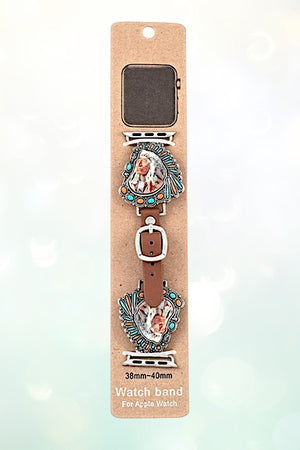INDIAN CHIEF FRAMED APPLE WATCH BAND