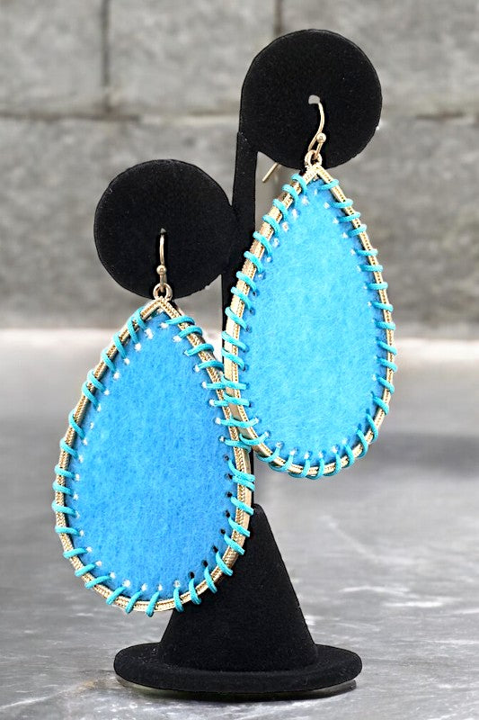 WOVEN TEARDROP EARRING