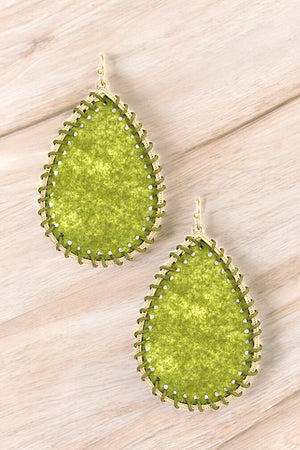 WOVEN TEARDROP EARRING