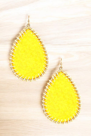 WOVEN TEARDROP EARRING