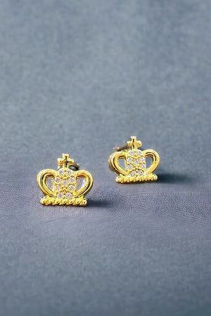 Dainty Crown Post Earring
