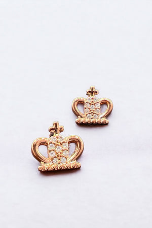 Dainty Crown Post Earring