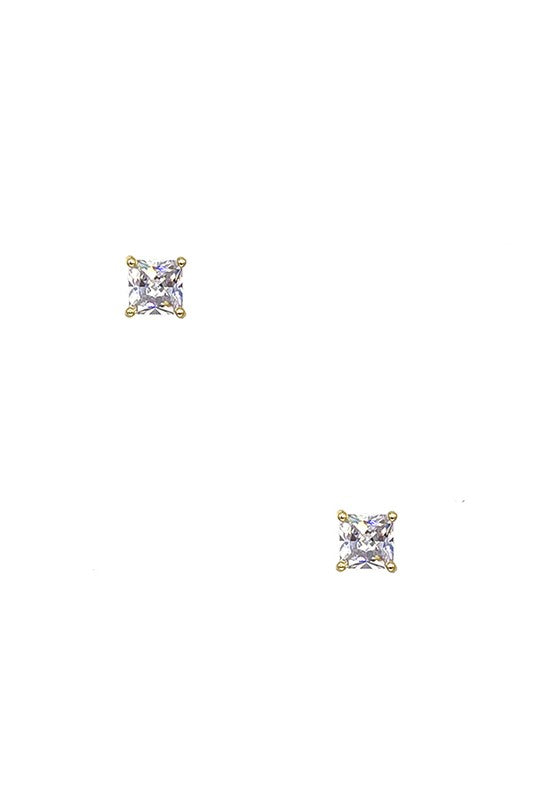 DAINTY SQUARE POST EARRING