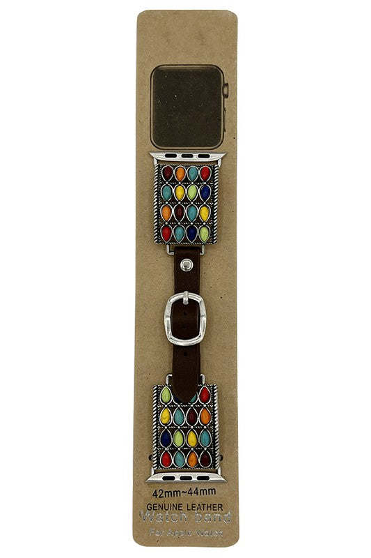 TEARDROP GEM ACCENT WATCH BAND