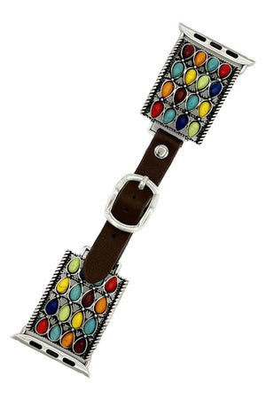 TEARDROP GEM ACCENT WATCH BAND