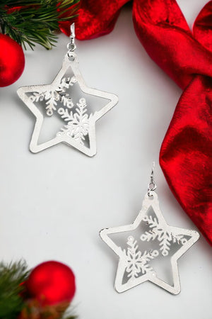 Cut Out Star Dangle Earring