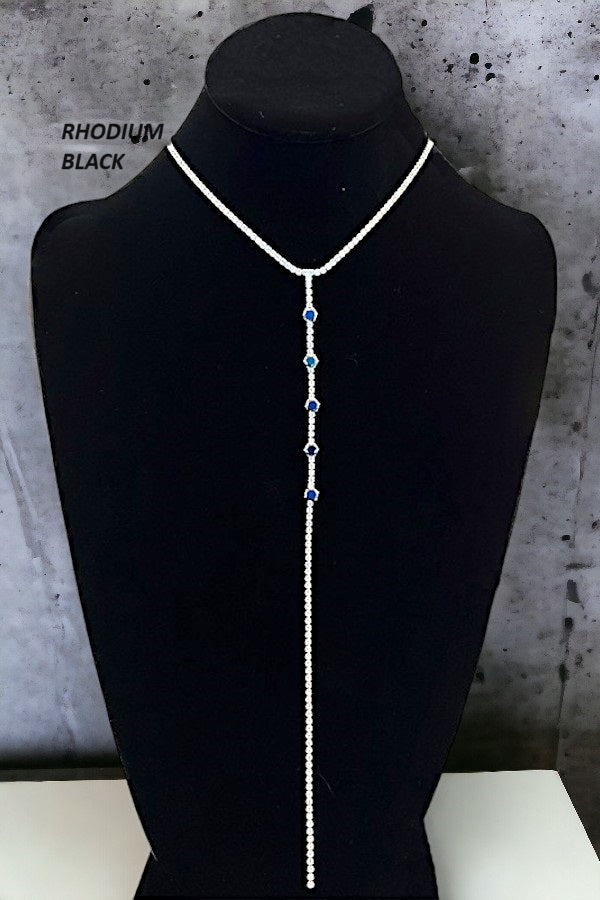 ALIGNED GEM COLLAR NECKLACE