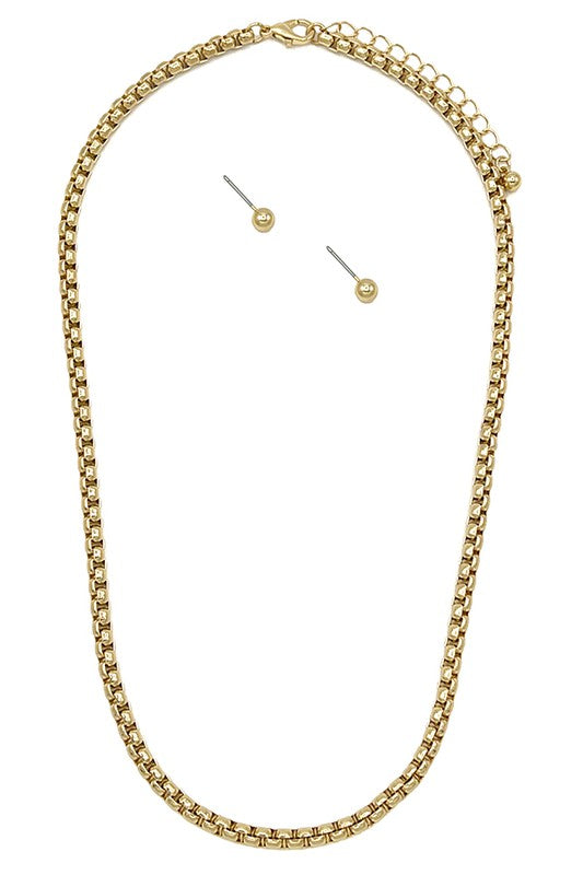 Fashion Box Chain Necklace