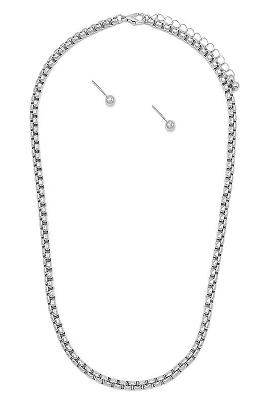Fashion Box Chain Necklace
