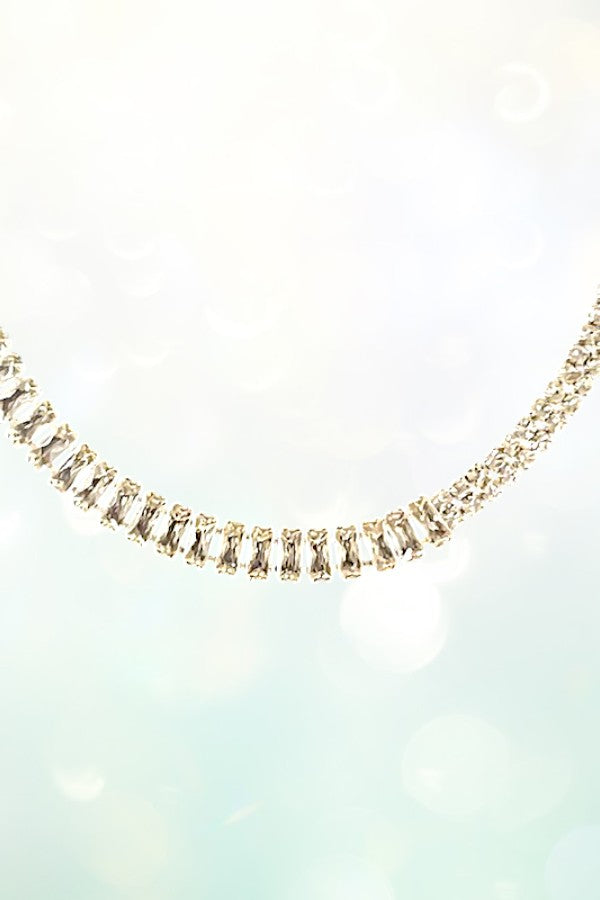 CUBIC ZIRCONIA PAVE NECKLACE