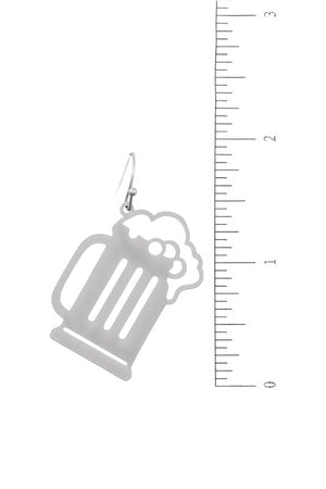 Beer Mug Dangle Earring