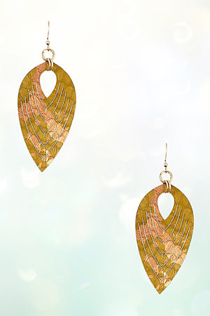 MARQUISE CUT OUT DROP EARRING