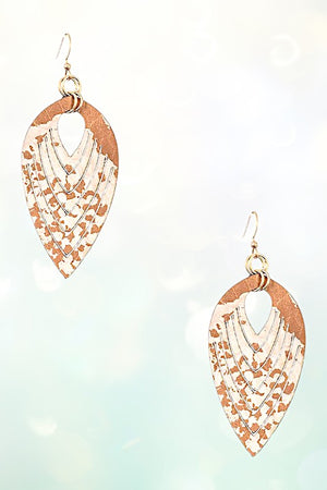 MARQUISE CUT OUT DROP EARRING