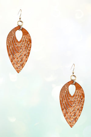 MARQUISE CUT OUT DROP EARRING