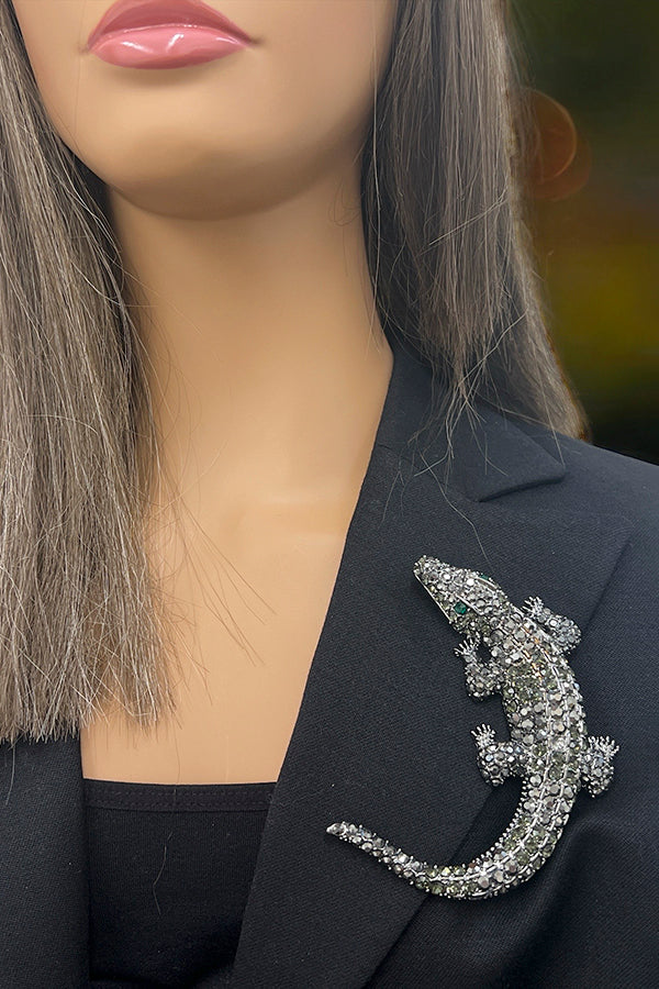 Lizard Fashion Brooch