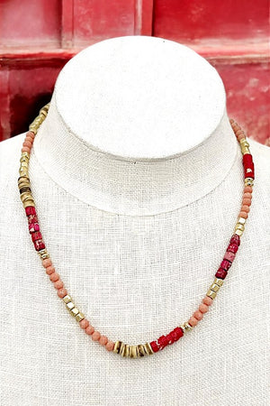 Natural Beads Stone Necklace