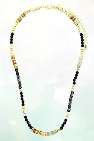 Natural Beads Stone Necklace