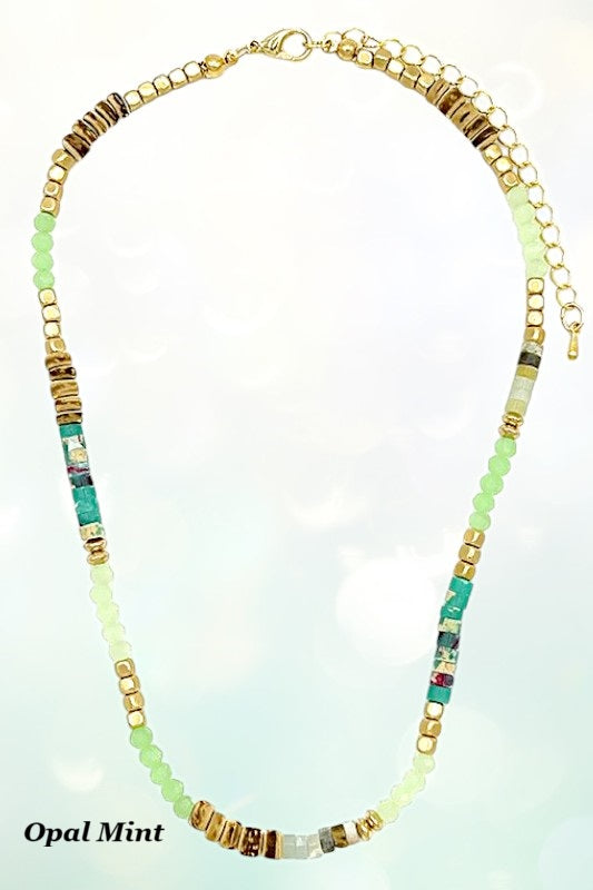 Natural Beads Stone Necklace