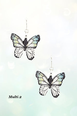 Delicate Dainty Butterfly Drop Earring