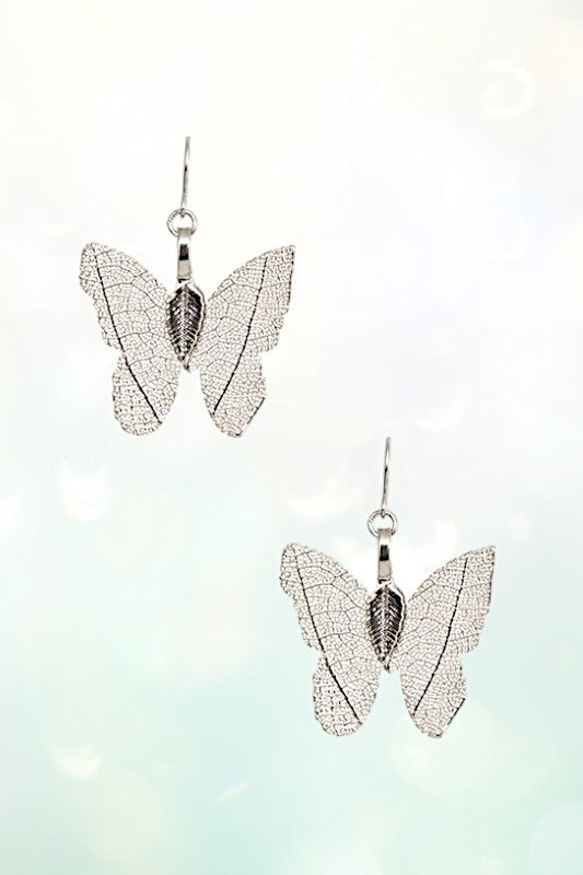 Delicate Dainty Butterfly Drop Earring