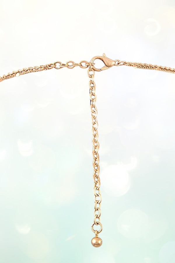 HEART PENDANT PEARL LAYERED NECKLACE