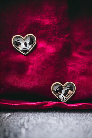 Heart Framed Post Earring