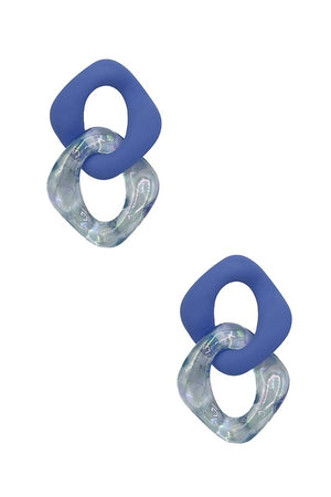 Color Link Acrylic Post Earring